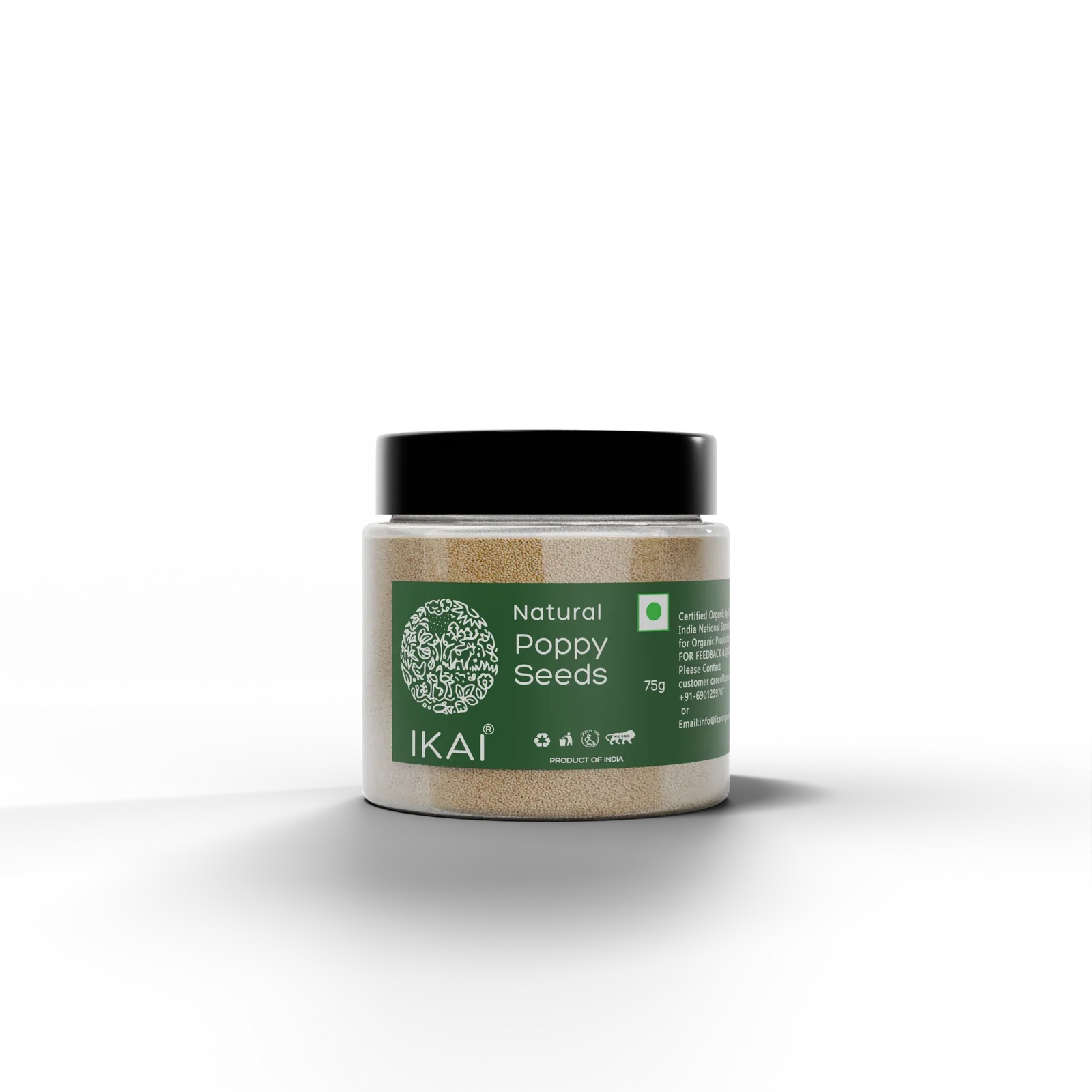 Seeds| Natural Poppy Seeds (Posto Dana)- Khus Khus, Pure , Exotic Spice - No Preservatives- Ikai Organic – 50gm
