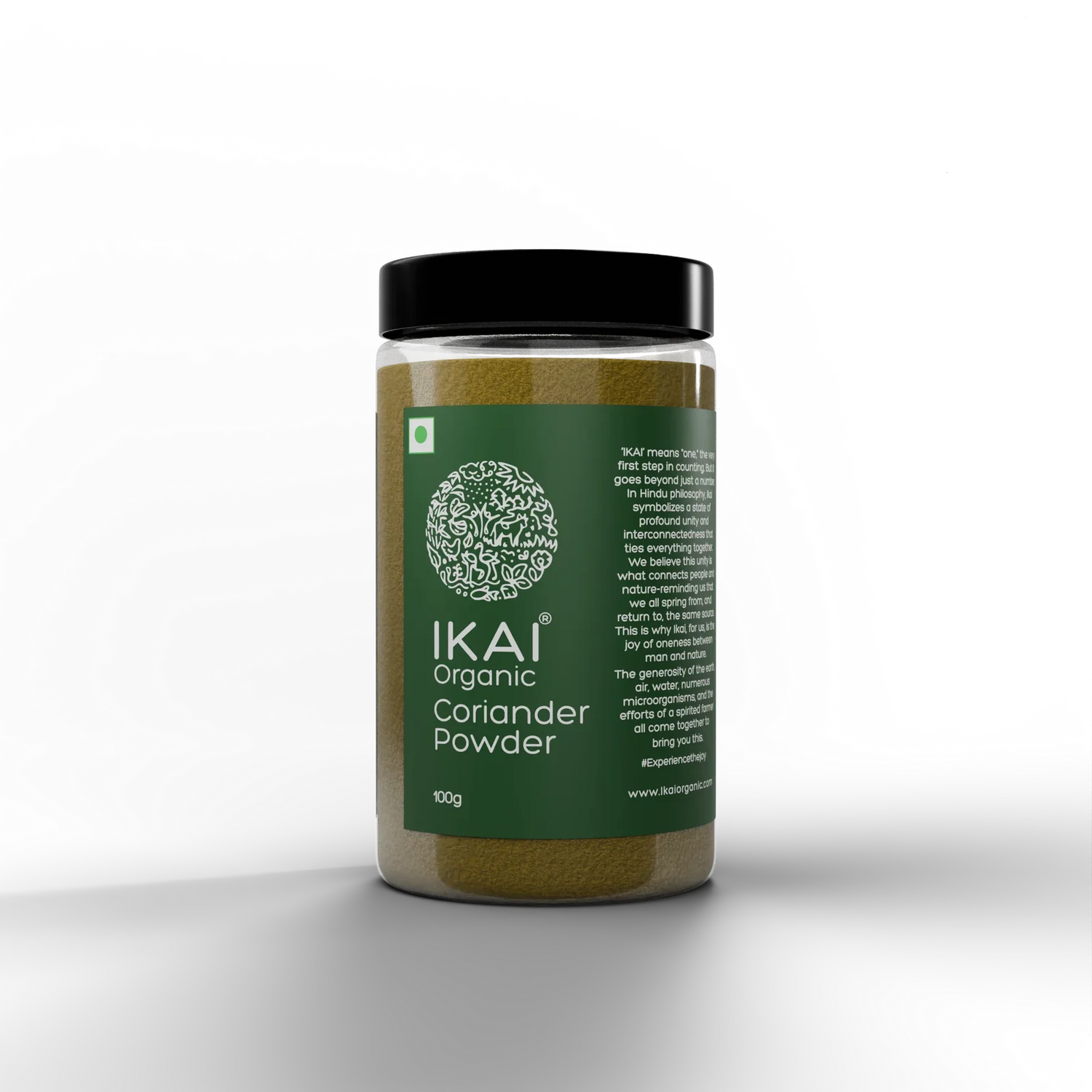 Coriander Powder |Organic Coriander Powder (Dhaniya Powder)-Pure , Aromatic Spice  - No Preservatives- Ikai Organic – 100gm