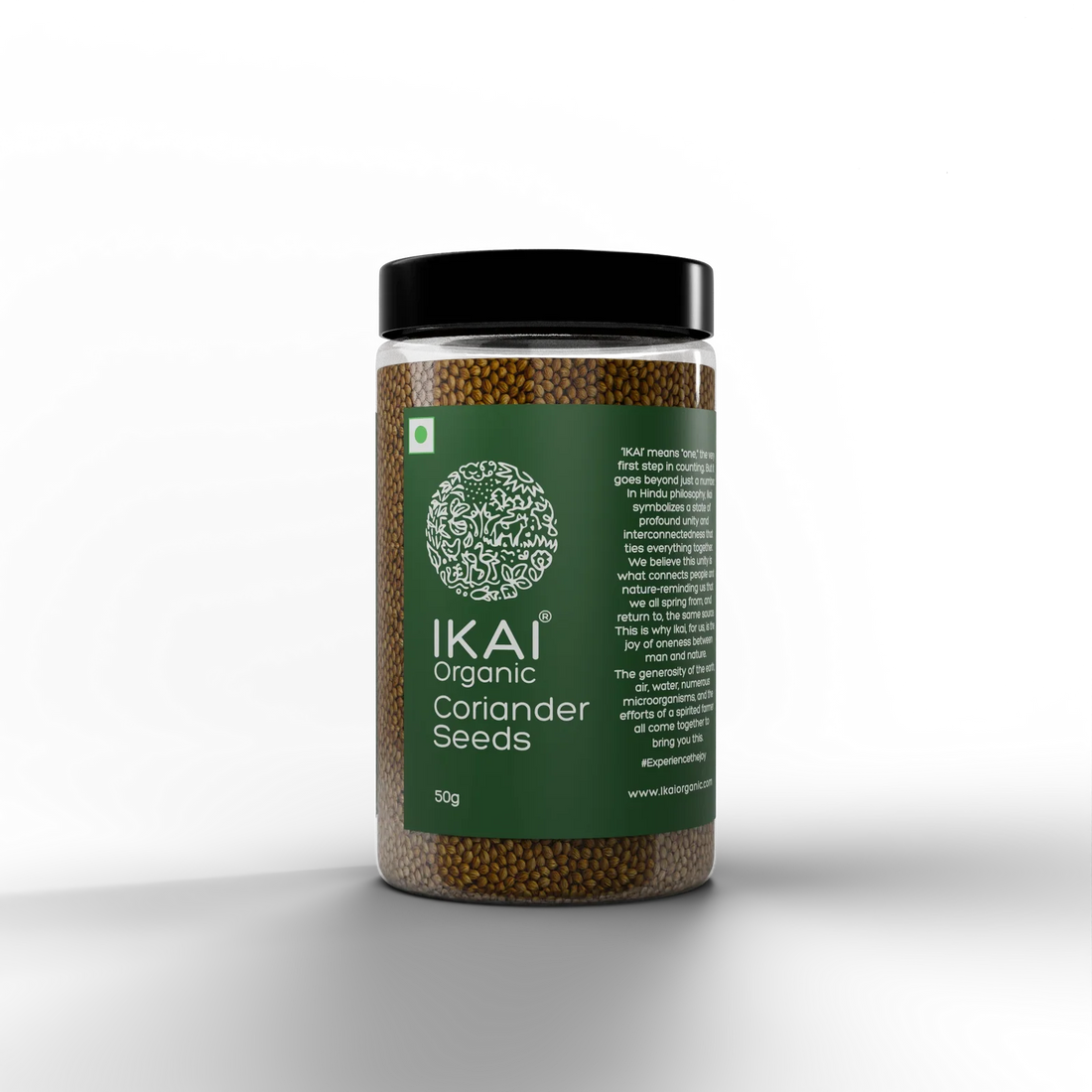 Seeds| Organic Coriander Seeds - Sabut Dhaniya - Pure Healthy & Aromatic No Preservatives- Ikai Organic – 100gm