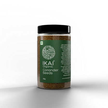 Seeds| Organic Coriander Seeds - Sabut Dhaniya - Pure Healthy &amp; Aromatic  No Preservatives- Ikai Organic – 100gm