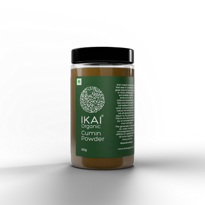 Cumin Powder |Organic Cumin Powder (Jeera Powder )-Pure , Aromatic Spice  - No Preservatives- Ikai Organic – 100gm