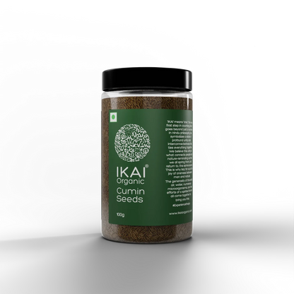 Seeds| Organic Cumin Seeds (Sabut Jeera) - Pure Healthy &amp; Aromatic- No Preservatives- Ikai Organic – 100gm