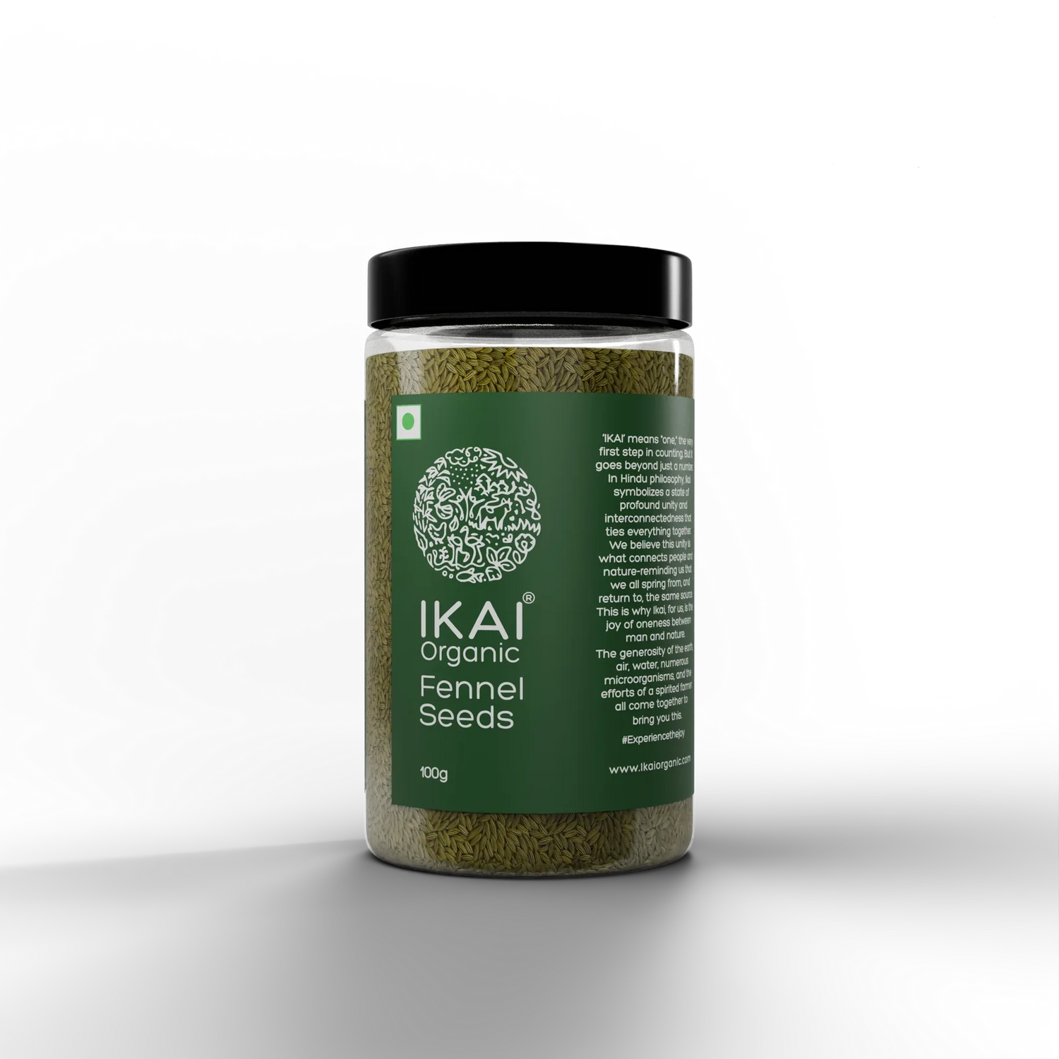 Seeds| Organic Fennel Seeds (Saunf) - Mouth Freshener - Aromatic Spice - No Preservatives- Ikai Organic – 100gm