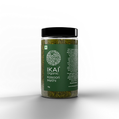 Kasoori Methi |Organic Kasuri Methi (Fenugreek Leaves) -Sundried Organic Fenugreek Leaves  - No Preservatives- Ikai Organic – 10gm