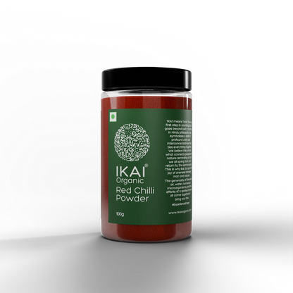 Chilli Powder |Organic Red Chilli Powder (Lal Mirch Powder)  - No Preservatives- Ikai Organic – 100gm