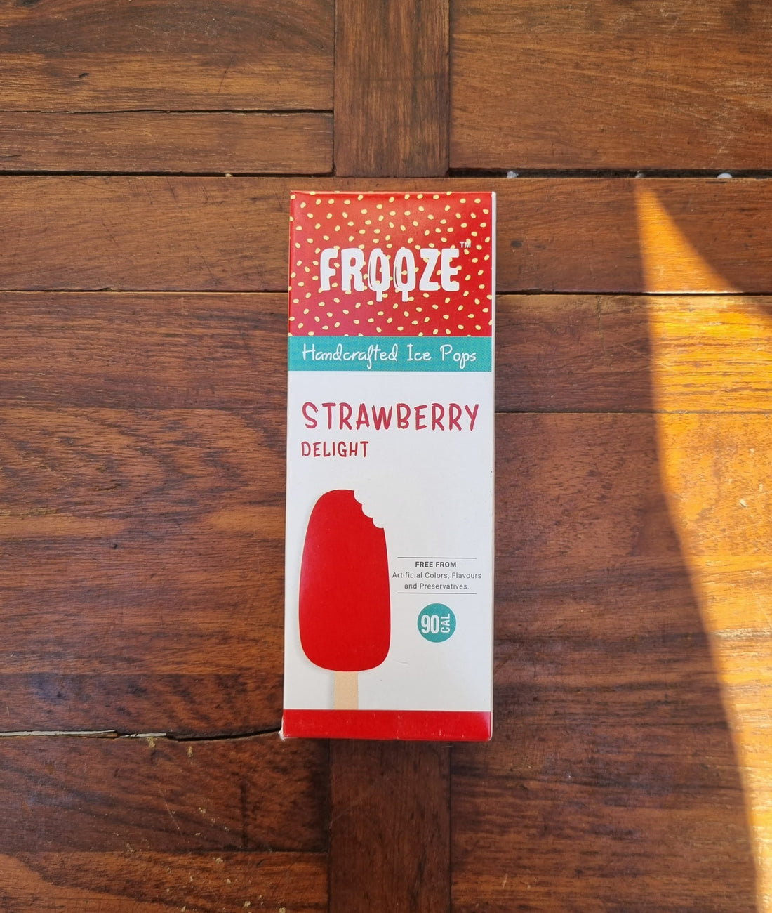 Strawberry Delight Ice Cream | 90 Calories - All Natural - Vegan, No Added Preservatives, Artificial Flavors & No Added Emulsifiers - Frooze - 50gm