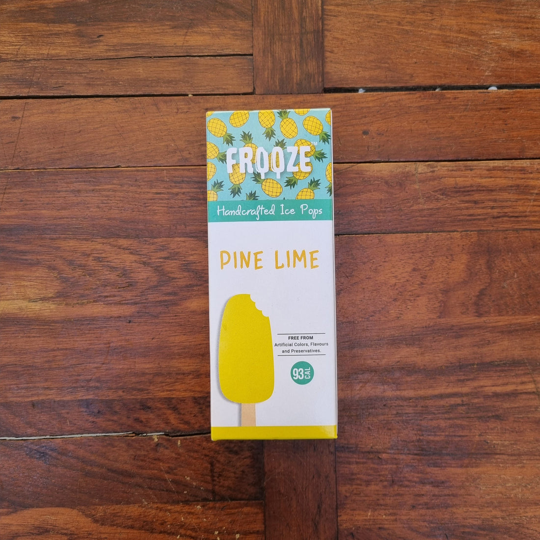 Pine Lime Popsicle | 93 Calories - All Natural – Vegan, No Added Preservatives, Artificial Flavors & No Added Emulsifiers - Frooze - 50gm