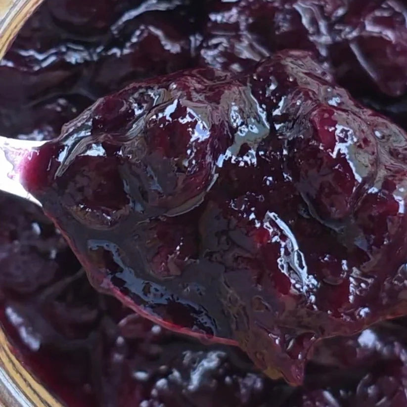 Preserve | Himalayan Blueberry Preserve (80% Fruit, 20% Raw Cane Sugar) -  Low Sugar, No artificial flavors, No artificial preservatives.  No refined sugar- So Himalayas - 300gm