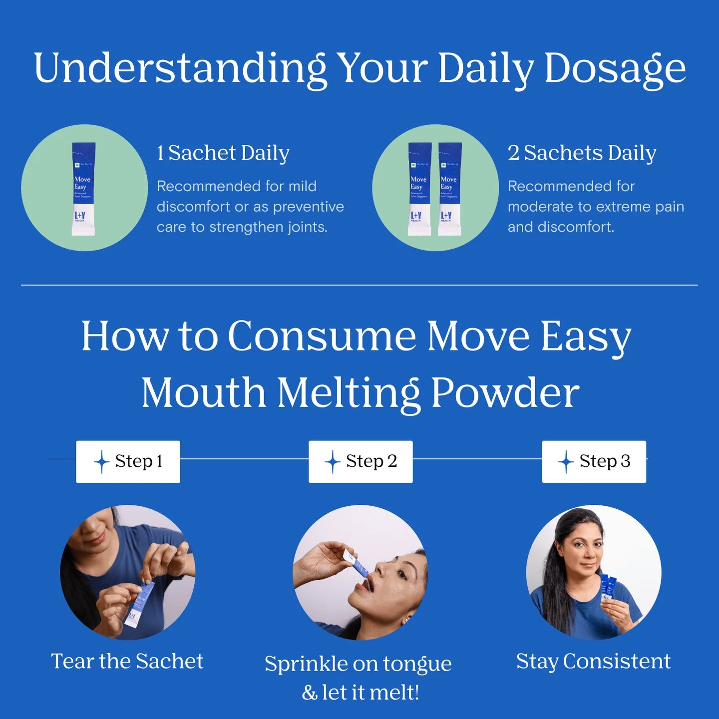 Health Supplements | Move Easy - Advanced Joint Support (Strawberry Flavoured) - Clinically Proven Ingredients-Zero Gram Sugar, No Artificial Sweeteners -Light Years Health - 2g*15 Sachets