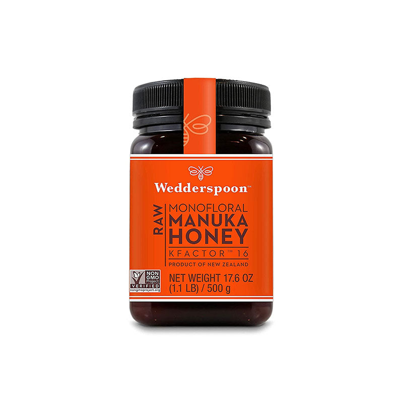 Raw Manuka Honey K Factor 16+ - Wedderspoon -  250gm