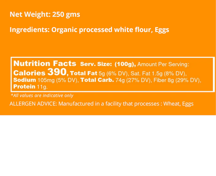 Pasta | Traditional Fettuccine Fiery Egg Pasta - Donna Pastaia - 250gm