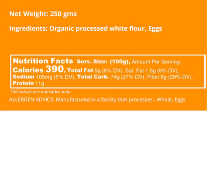 Pasta | Traditional Fettuccine Fiery Egg Pasta - Donna Pastaia - 250gm