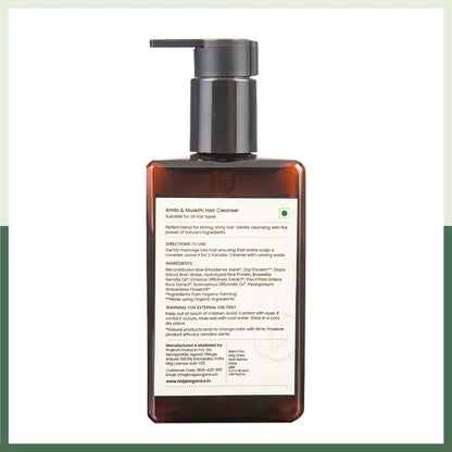 Shampoo  | Amla &amp; Mulethi Hair Cleanser-Shampoo for Reducing Scalp Irritation -Enhances Hair Growth - Paraben &amp; Sulphate-Free - Suitable for Men &amp; Wome  – Naija – 200ml