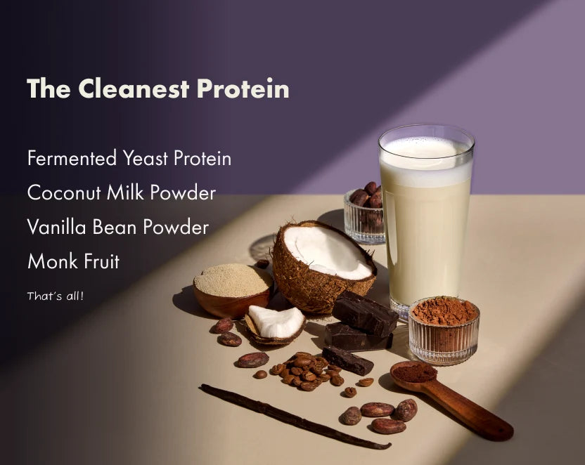 Protein Powder | Kerala Vanilla Bean (24g Protein Per Serving) - Fermented Yeast Protein – No Nonsense – No Added Sugar, No Added Sugar &amp; No Added Artificial Flavours – Cosmix – 1000gm