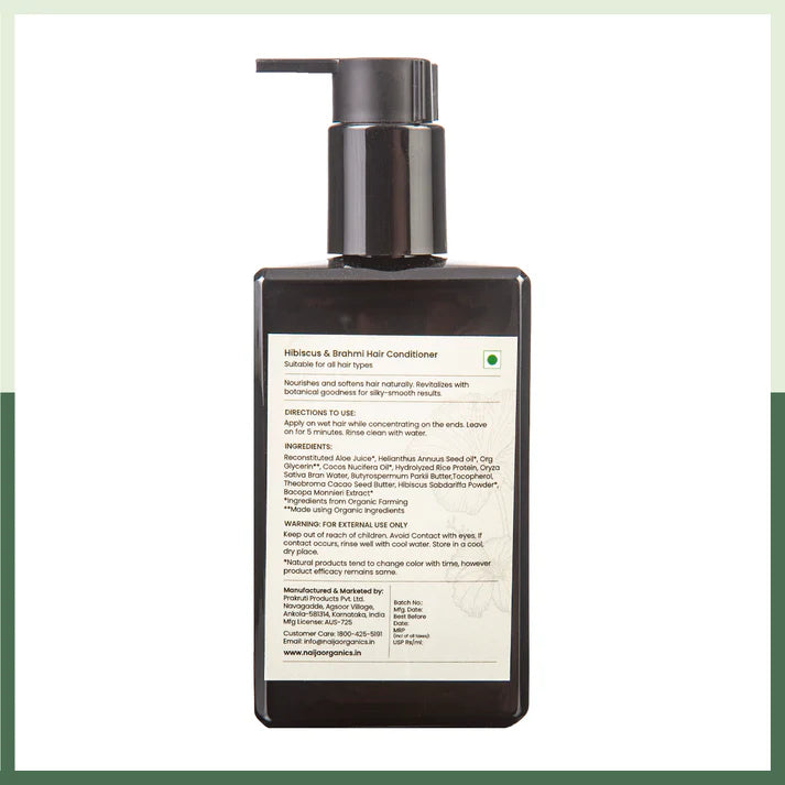 Conditioner | Hibiscus and Brahmi (Hair Conditioner)-100% Vegan -Free Sulphate &amp; Paraben– Naija – 200ml