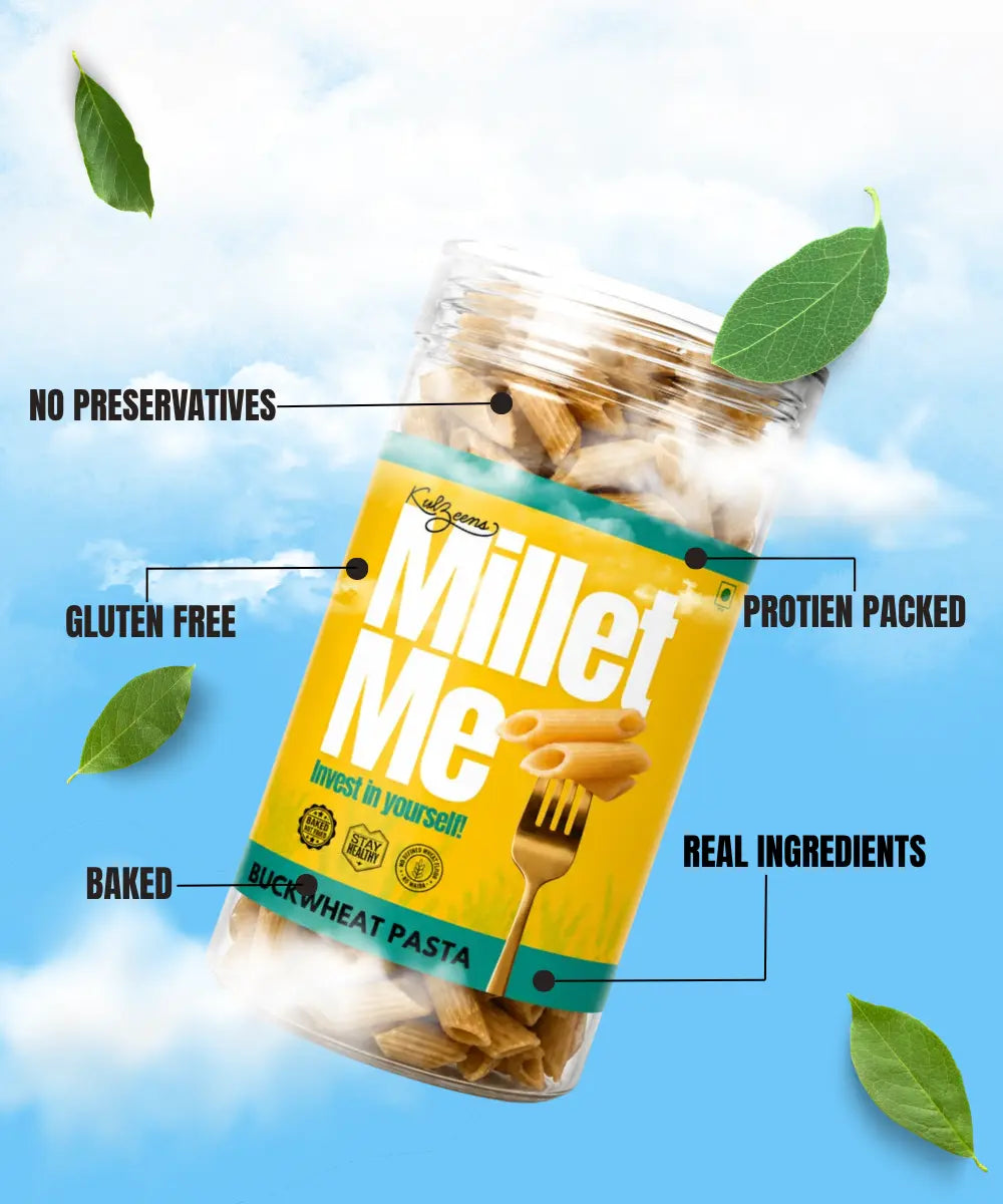 Pasta | Millet Me (Buckwheat Pasta) -100% Gluten-Free &amp; Fasting Friendly-Gluten Free,- No maida, No wheat, No Artificial Additives, No Preservatives – Kuizeens – 230gm