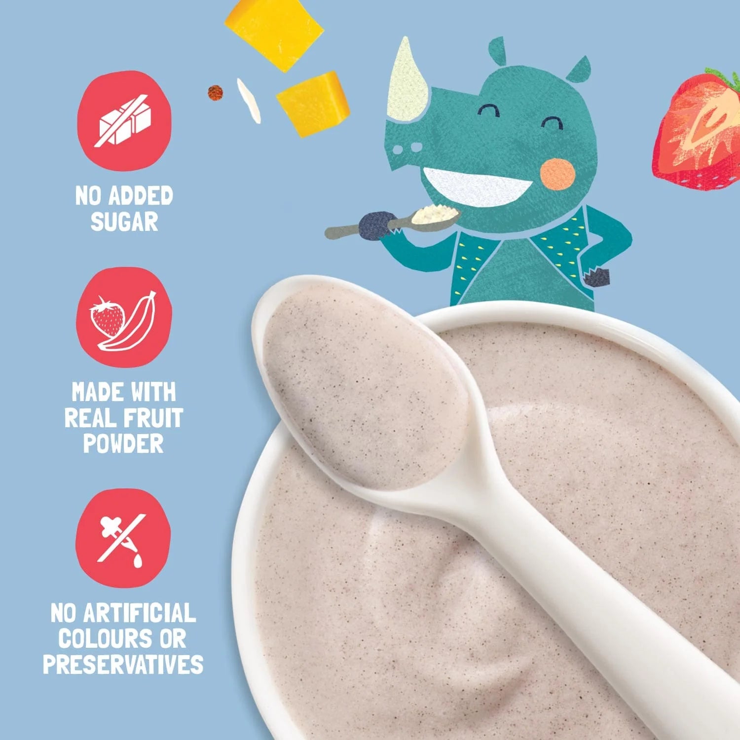 Cereal | Multigrain Millets and Mixed Fruit Cereal with Milk – No Added Refined Sugar, High In Protein, No Maida &amp;amp; No Salt – Slurrp Farm – 300gm (Copy)