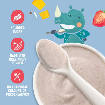 Cereal | Multigrain Millets and Mixed Fruit Cereal with Milk – No Added Refined Sugar, High In Protein, No Maida &amp;amp; No Salt – Slurrp Farm – 300gm (Copy)