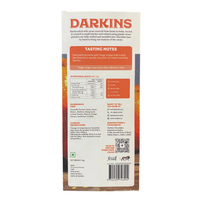 Dark Chocolate | 70% Dark Chocolate Oranjé – Vegan , Gluten Free, No Palm Oil  - Darkins – 50gm