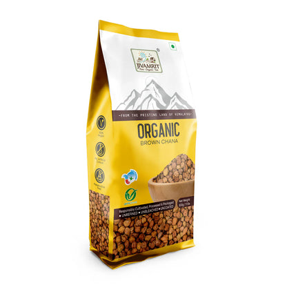 Brown Chana | Organic Organic Chana (Chickpea)  - No Pesticides - Jivamrit – 500gm