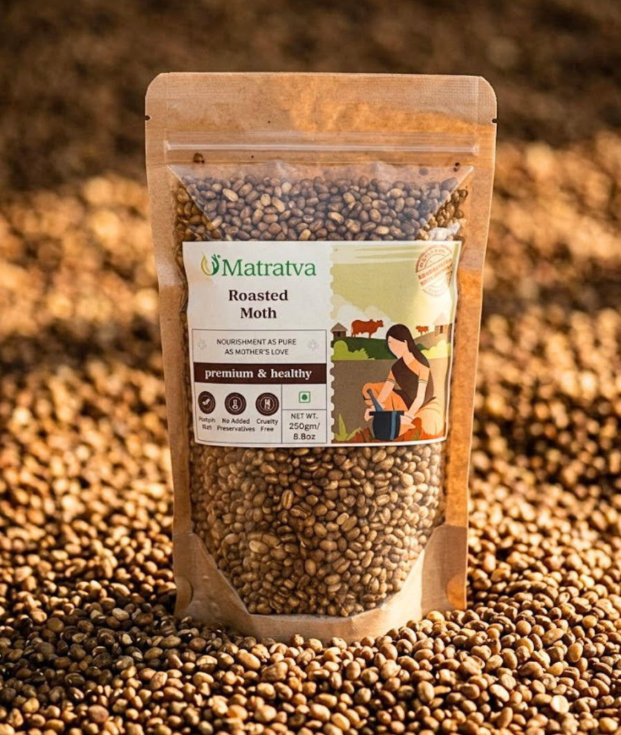 Roasted Moth - Protein Rich – No Added Preservatives Free – Matratva – 250gm