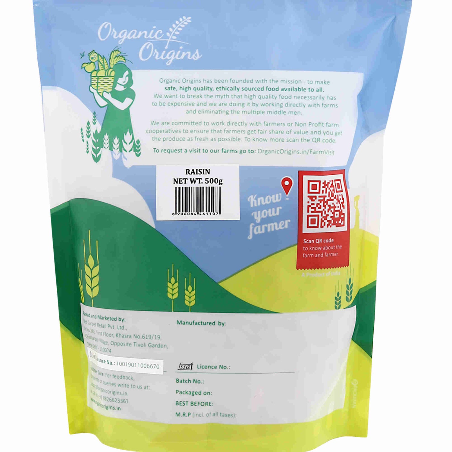 Raisins - Organic Origins - 500gm