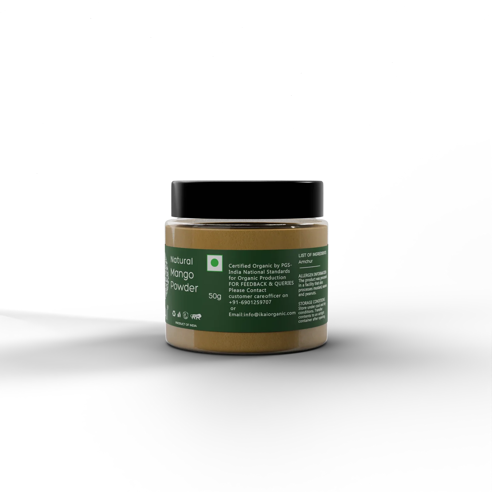 Powder | Natural Mango Powder - Chatpata Spice Mix - Premium Spice Blend - No Preservatives- Ikai Organic – 50gm