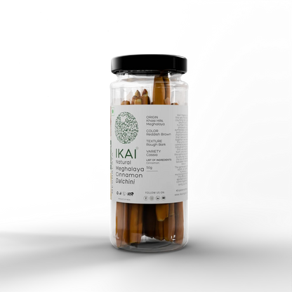 Cinnamon |Natural Meghalaya Cinnamon (Dalchini) - Regional Speciality Meghalaya  - No Preservatives- Ikai Organic – 50gm