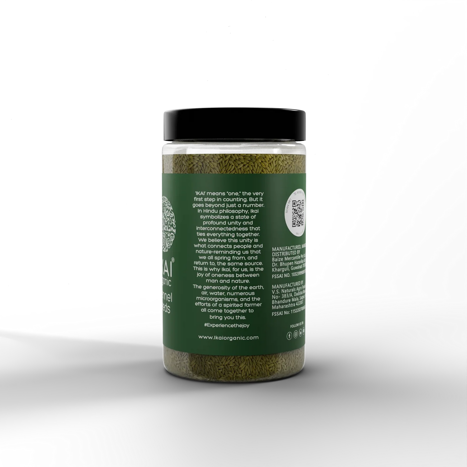 Seeds| Organic Fennel Seeds (Saunf) - Mouth Freshener - Aromatic Spice - No Preservatives- Ikai Organic – 100gm