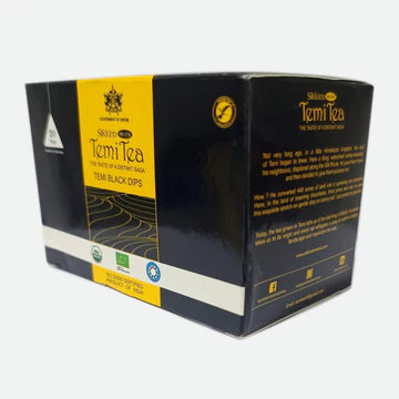 Tea | Temi Black Dips (Sikkim Organic ) - Orthodox Black Tea- USDA Organic, Certified Organic - Temi Tea – 40gm (20Bags)