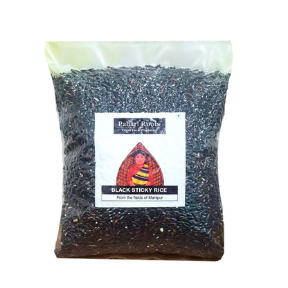 Rice | Black Sticky Rice From Manipur – Pahari Roots – 1000gm