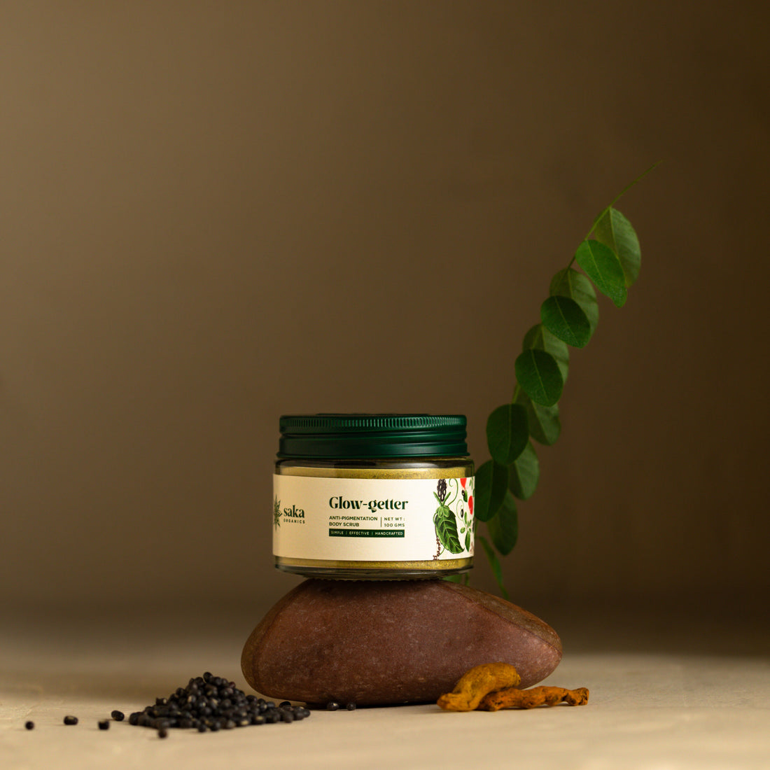 Body Scrub | Glow Getter (Anti Pigmentation) – Handcrafted – Saka Organics – 100gm