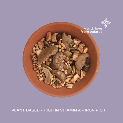 Ponk Trail-Mix with Amla in Pippali  - Gluten Free -Zero Preservatives- Zero Refined Sugar- Maati-150gm