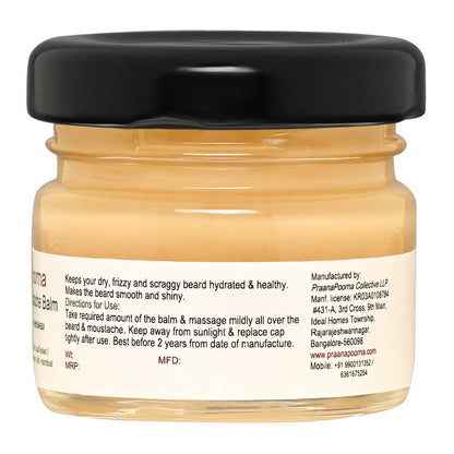 Beard and Moustache Balm - Natural &amp; Chemical Free - Praanapoorna – 25gm