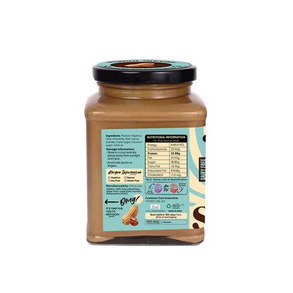 Spread | Hazelnut Peanut Spread – Creamy (With 60% Peanut) – Vegan, Gluten Free, Dairy Free, High In Protein, No Palm Oil &amp; No Added Preservatives – Meve Jars – 230gm