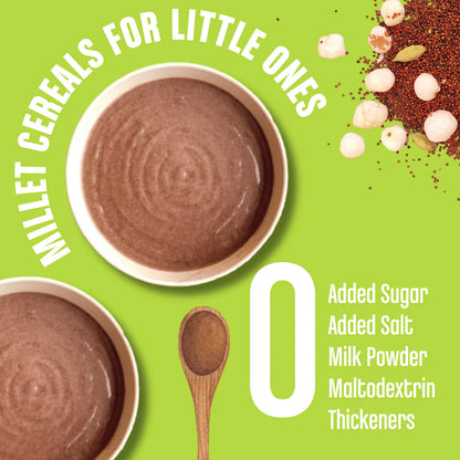Porridge | Sprouted Ragi Makhana – Vegan, Gluten Free, No Added Refined Sugar, No Milk &amp; No Salt – Early Foods – 200gm