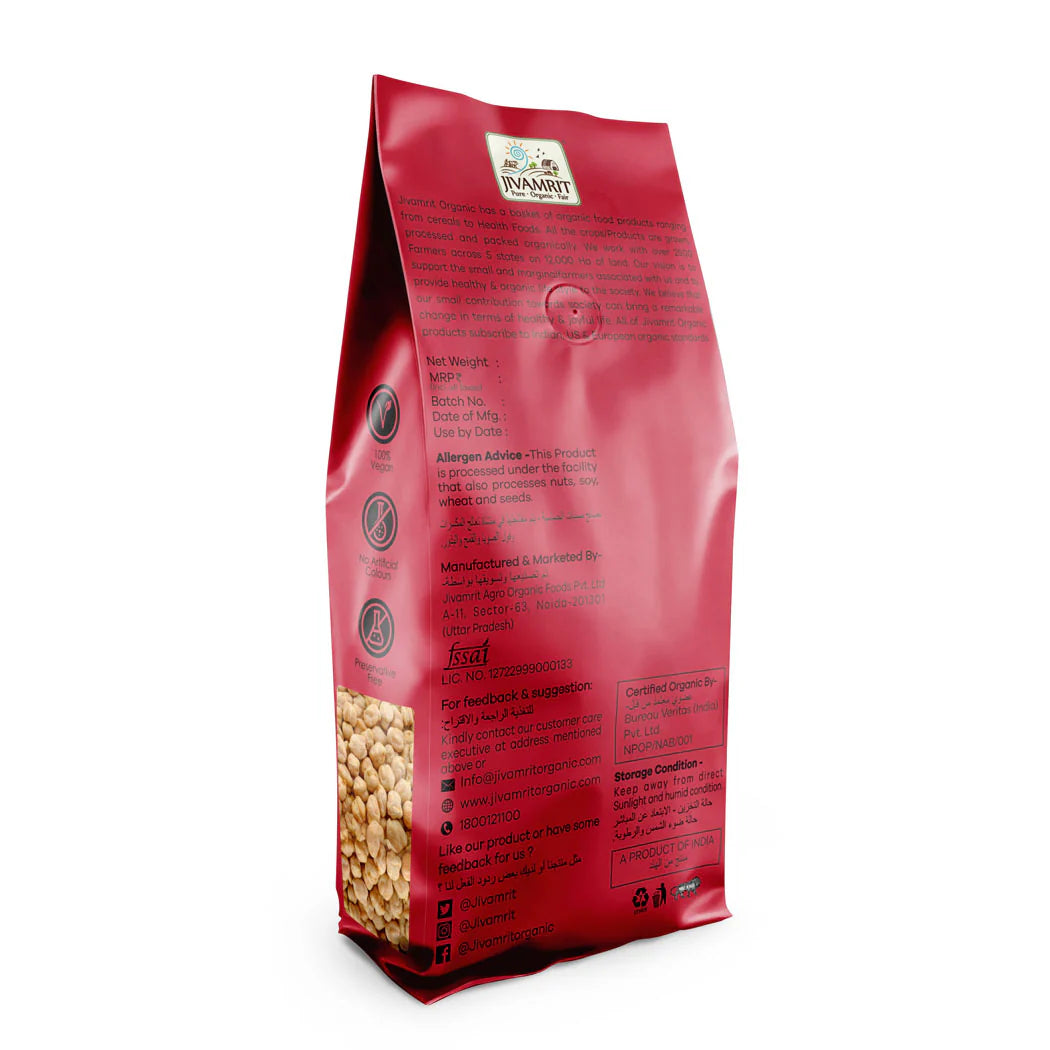 Kabuli Chana | Organic Kabuli Chana (Chickpea)  - No Pesticides - Jivamrit – 500gm