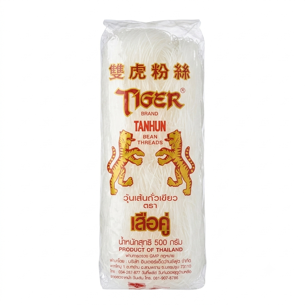 Vermicelli | Tanhun Bean Threads (Glass Vermicelli)- No Added Flavours &amp;amp; Preservatives Free - Tiger- 500gm