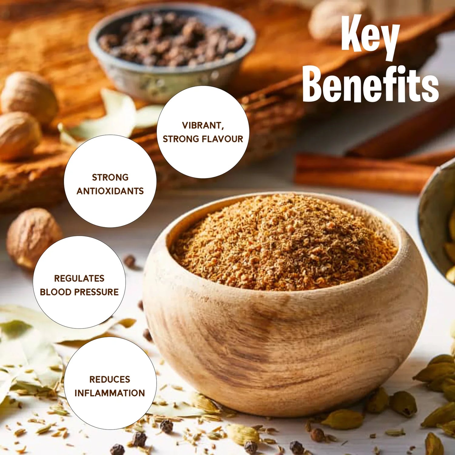 Masala Powder | Garam Masala Powder -Blended Spices  - No Preservatives- Ikai Organic – 100gm