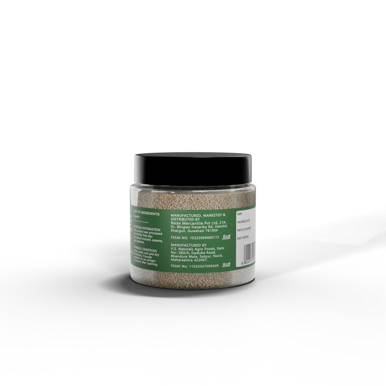 Seeds| Organic Carom Seeds (Ajwain) - Bishop’s weed , Aromatic Spice- No Preservatives- Ikai Organic – 50gm