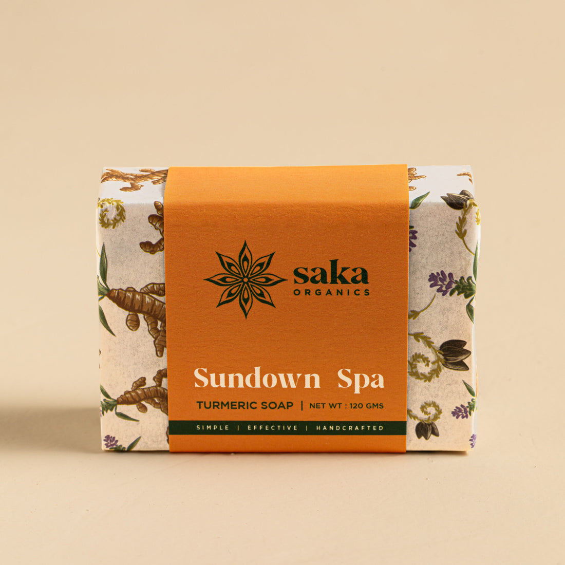 Soap | Sundown Spa (Turmeric Soap) – Handcrafted – Saka Organics – 120gm