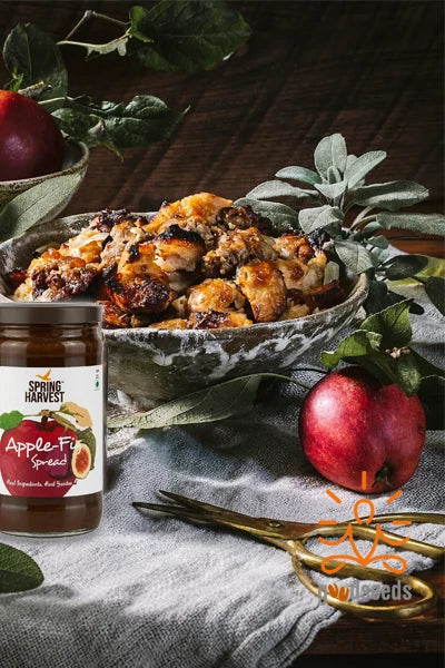Spread | Apple Fig Spread- No artificial colours, Flavours, or Preservatives – Fouziya’s Cooking (Spring Harvest) – 225gm