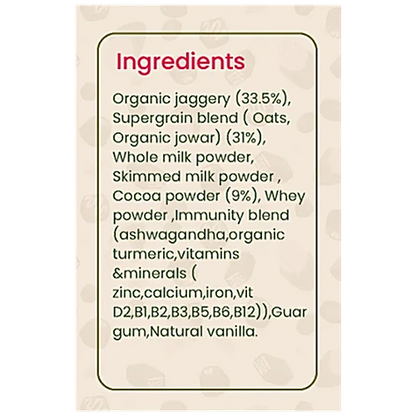 Hearty Milk Mix (Chocolate) - High Protein, Made With Jaggery-No added Sugar,No Artificial Flavours or Preservatives  - Timios - 250gm (Copy)