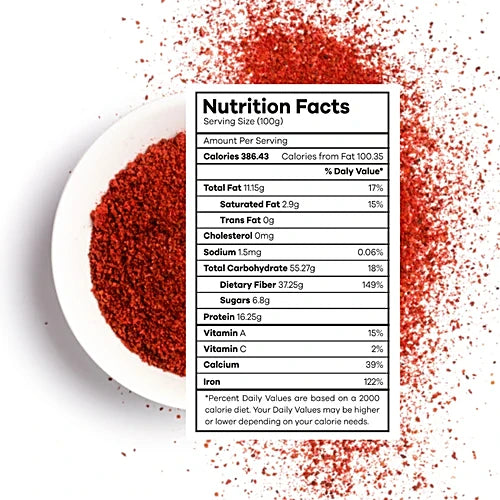 Powder | Organic Red Chilli Powder - No Preservatives- Jivamrit – 100gm