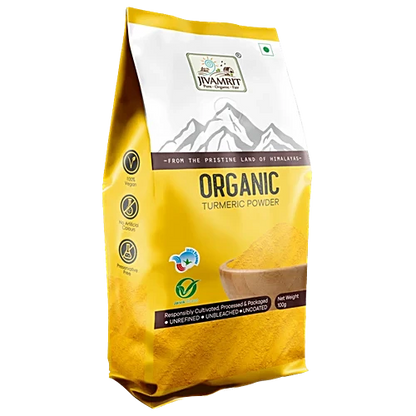 Powder | Organic Turmeric Powder - No Preservatives- Jivamrit – 100gm
