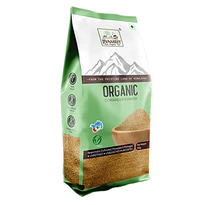 Powder | Organic Coriander Powder - No Preservatives- Jivamrit – 100gm