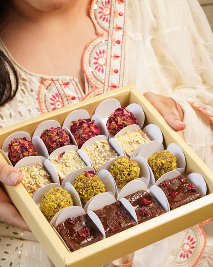 Diwali Mithai Box – Vegan, Gluten Free &amp; Refined Sugar Free – Nature’s Soul - 4 Flavours