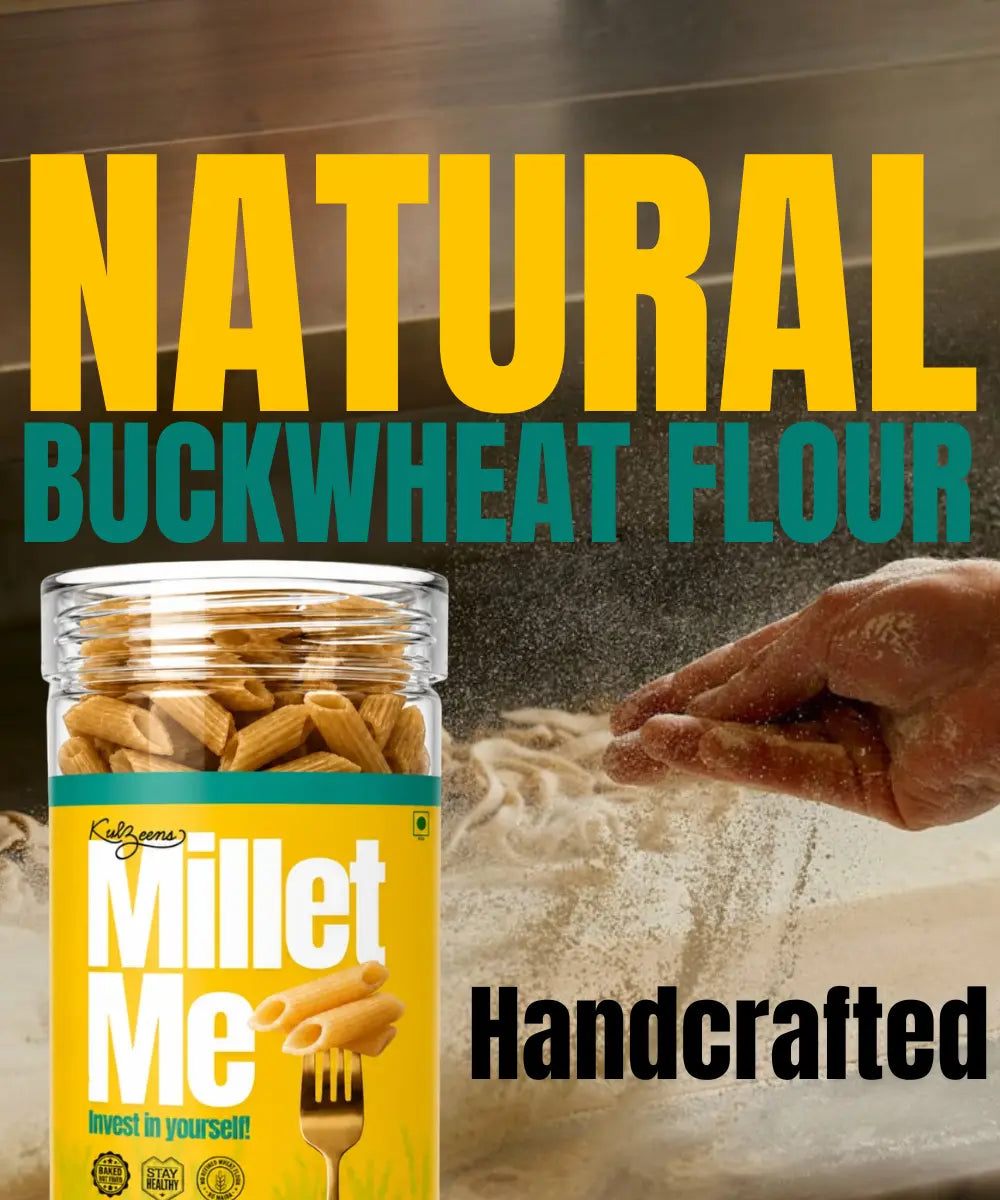 Pasta | Millet Me (Buckwheat Pasta) -100% Gluten-Free &amp; Fasting Friendly-Gluten Free,- No maida, No wheat, No Artificial Additives, No Preservatives – Kuizeens – 230gm