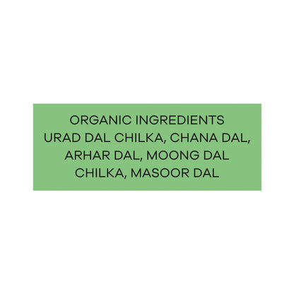 Dal | Organic Mix Dal  -100% Vegan, Unpolished, Gluten Free  - Non GMO, No Pesticides - Jivamrit – 500gm