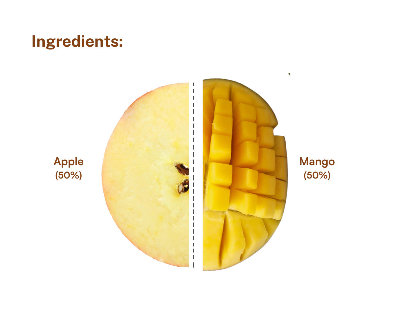 Fruit Bar | Mango Apple Fruit Bar - Vegan, Gluten Free &amp; High Fiber - Pure Project - 25gm